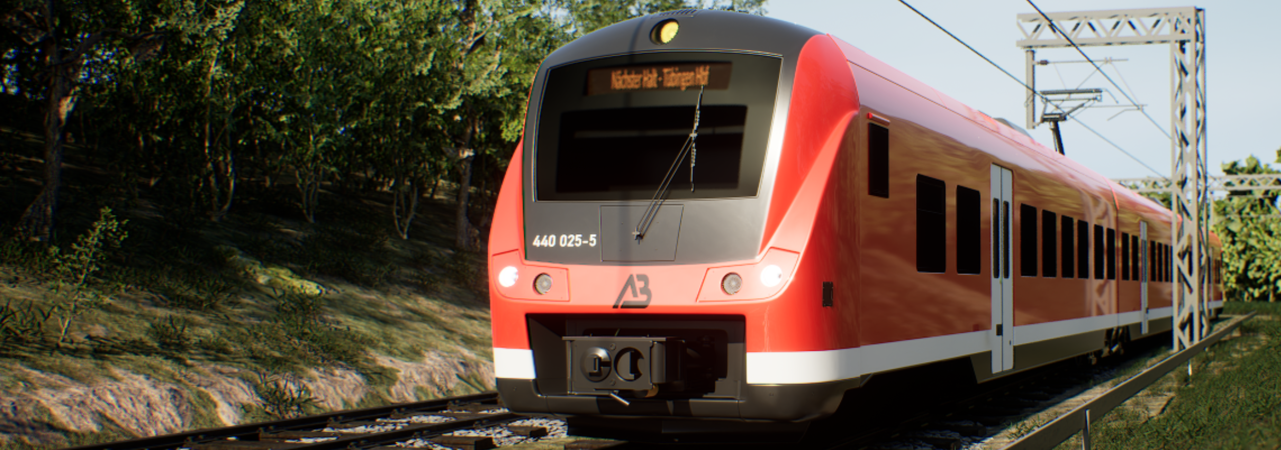 Bahn in Spiegel